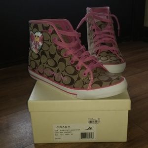 Coach High Top Sneakers Poppy Collection